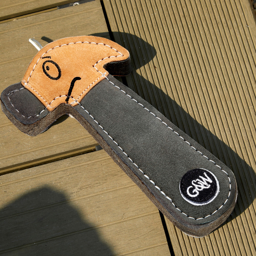 Hugo the Hammer dog toy