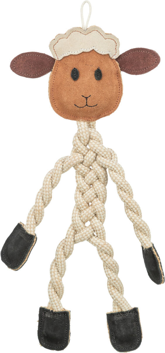 Leather/Rope Sheep Toy