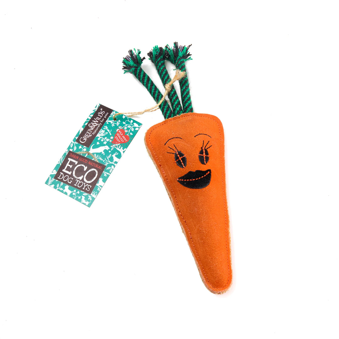 Rubber carrot dog toy best sale